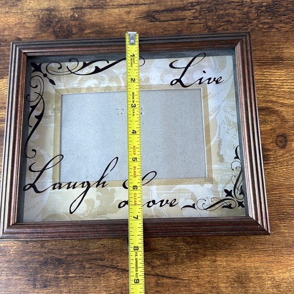 NWT Brown Live Laugh Love Photo Wooden Frame - Picture 2 of 8